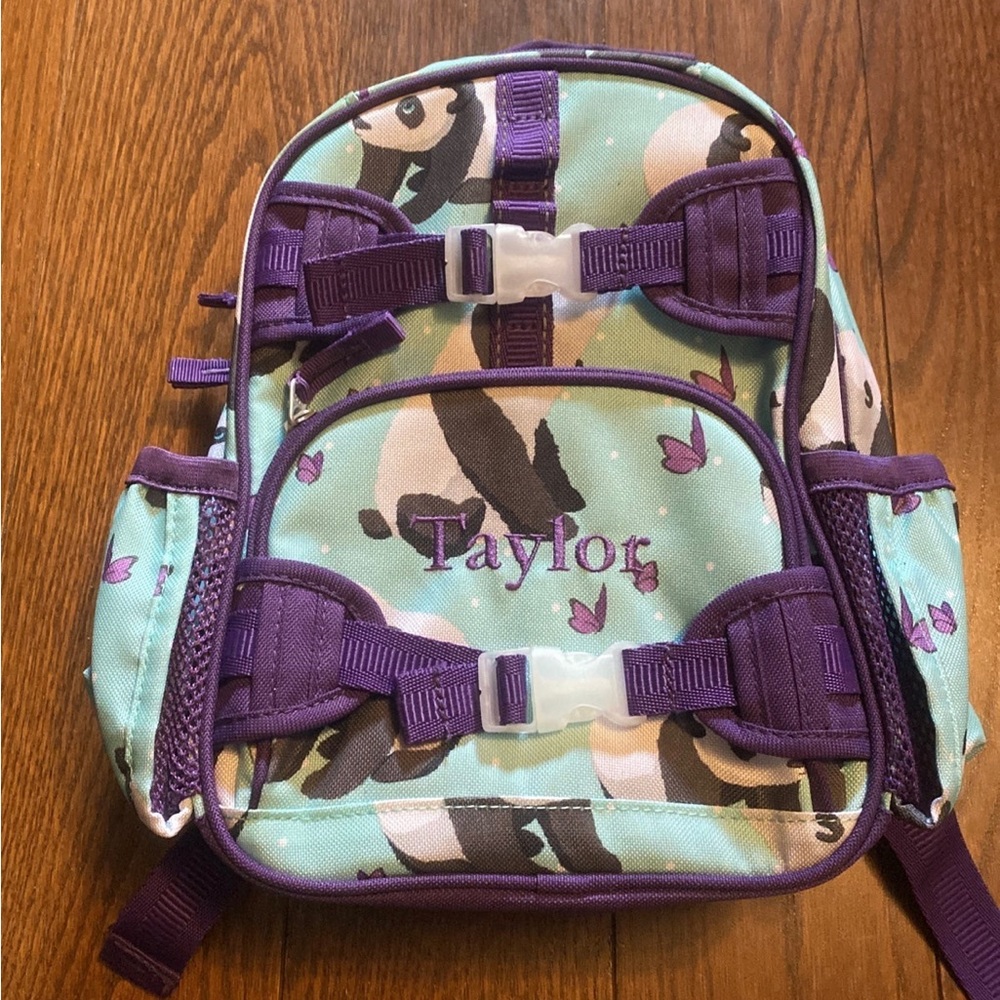Pottery Barn Backpack Custom Taylor Embroidery